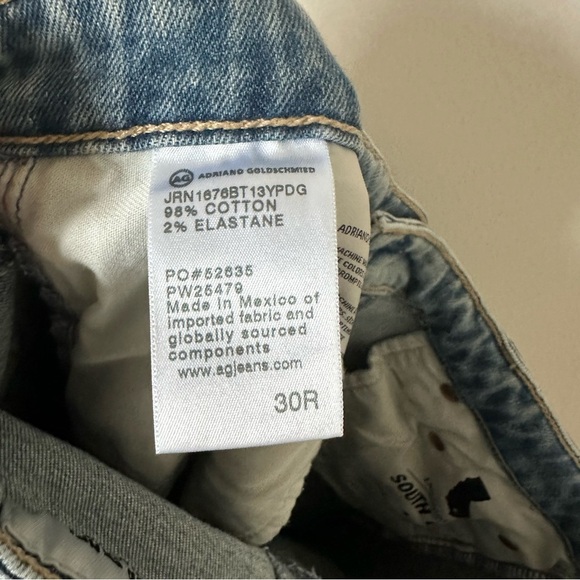 AG Adriano Goldschmied Phoebe Vintage High Waisted Tapered Leg Jeans Size 30R - Picture 8 of 9